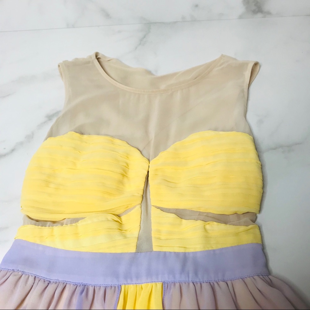 Bonded High Low Cross Open Back Dress - Picture 2 of 8